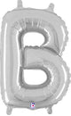 Silver Letter B 14″ Balloon