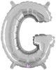 Silver Letter G 14″ Balloon