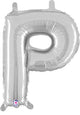 Silver Letter P 14″ Balloon