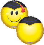Smiley Grad Graduation 18″ Foil Balloon by Convergram from Instaballoons