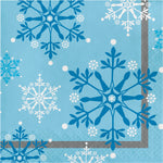 Snowflake Swirls Lunch Napkins by Creative Converting from Instaballoons