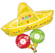 Sombrero Maracas Viva La Party 32″ Balloon