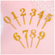 Cake Topper Gold #5