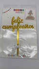 Feliz Cumpleanos Cake Topper Dorado