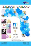 SoNice Latex Light Blue Organic Balloon Garland