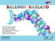 Turquoise Mermaid Balloon Garland Latex Balloon
