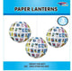 Linternas de papel Loteria (paquete de 3)