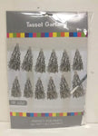 SoNice Metallic Silver Foil Tassel Garland