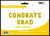 SoNice Mylar & Foil CONGRATS GRAD Graduation Balloon Banner Kit 16″ Balloon
