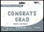SoNice Mylar & Foil CONGRATS GRAD Silver Graduation Balloon Banner Kit 16″ Balloon