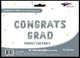 CONGRATS GRAD Silver Graduation Balloon Banner Kit 16″ Balloon