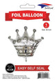 Crown Silver 36" Balloon