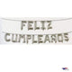 Feliz Cumpleaños 16″ Balloon Phrase – Silver