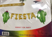 SoNice Mylar & Foil FIESTA with Cactus 16″ Balloon Banner