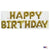 SoNice Mylar & Foil Gold Happy Birthday 16" Balloon Banner Kit