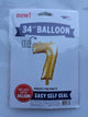 Gold Number 7 34″ Balloon