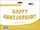 Happy Anniversary Balloon Banner Kit – 16″ Gold