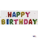 Feliz cumpleaños (multicolor) Kit de banderines con globos de 16"