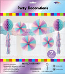 SoNice Mylar & Foil Pastel Tissue Deco Set  Balloons (7 count)