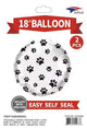 Paw Print Mylar Set Globos de 18″ (2 unidades)