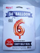 Rose Gold Number 6 34″ Balloon