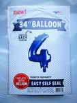 SoNice Mylar & Foil Royal Blue Number 4 34″ Balloon