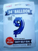 Royal Blue Number 9 34″ Balloon