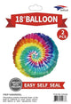 Tie Dye Mylar Set 18″ Balloons (2 count)