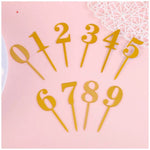 SoNice Party Supplies Cake Topper Gold #7