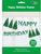 SoNice Party Supplies Emerald Green Happy Birthday Banner with Tassels