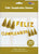 SoNice Party Supplies Gold Feliz Cumpleaños & Tassels 10′ Banner
