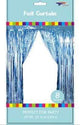 Light Blue 3’X8′ Metallic Fringe Foil Curtain