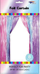 SoNice Party Supplies Pastel 3’ x 8′ Metallic Curtain Unicorn