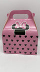Pink Polka Dot Bow Treat Boxes (12 count)