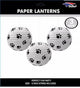 Paw Print Lantern Set 12″