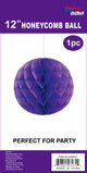 Purple Purple Honeycomb Ball