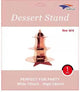 Rose Gold Cupcake Dessert 3-Tier Stand