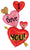 Special Delivery I Love You Hearts 65″ Foil Balloon by Betallic from Instaballoons