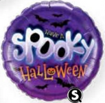 Spooky Halloween Purple 18″ Foil Balloon by Qualatex from Instaballoons