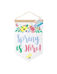 Spring is Here Pastel Floral Fabric Banner Decoration by Unique from Instaballoons