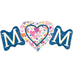 Sprinkled Hearts MOM 40″ Foil Balloon by Anagram from Instaballoons