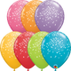 Sprinkles &amp; Dot Festive Surtido 11″ Globos de látex (50 unidades)