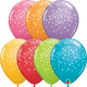 Sprinkles & Dot Festive Assortment 11″ Latex Balloons (50 count)