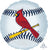 St. Louis Cardinals Baseball 18″ Foil Balloon by Anagram from Instaballoons