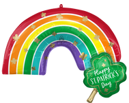 St. Patrick's Day Rainbow 31″ Foil Balloon by Anagram from Instaballoons