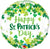St. Patrick's Shamrock Confetti 18″ Foil Balloon by Qualatex from Instaballoons