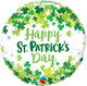 St. Patrick's Shamrock Confetti 18″ Balloon