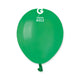 Globos de látex verde estándar de 5″ (100 unidades)