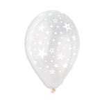 Stars on Clear 12″ Latex Balloons by Gemar from Instaballoons