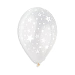 Stars on Clear 12″ Latex Balloons by Gemar from Instaballoons